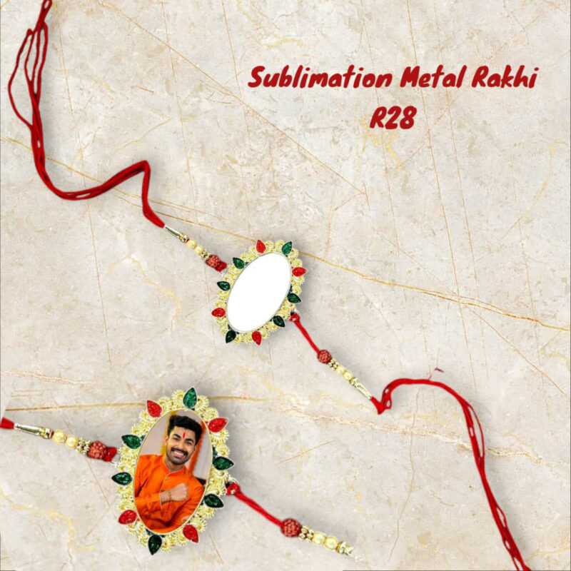 Personalized Photo Rakhi Customised Gift For Brother On Rakshabandhan (Design 4 )
