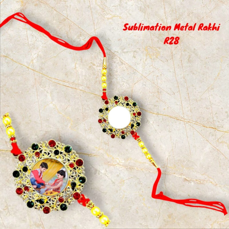 Personalized Photo Rakhi Customised Gift For Brother On Rakshabandhan (Design 9 )
