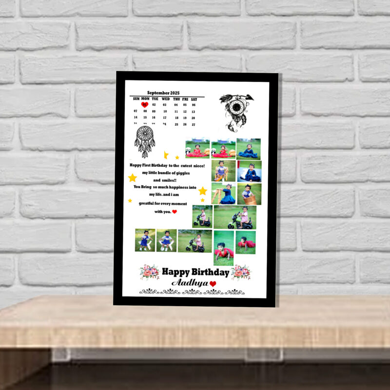 8x12 Inch Matt Lamination With Frame